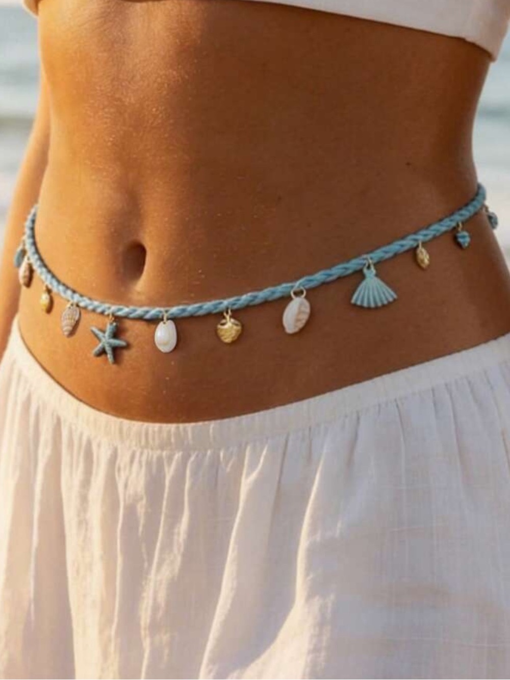 Shell Charm Waist Chain N2267
